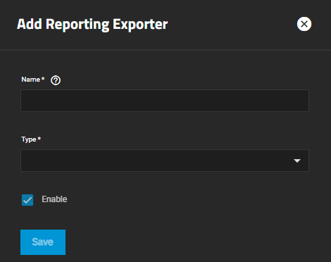 Add Reporting Exporter
