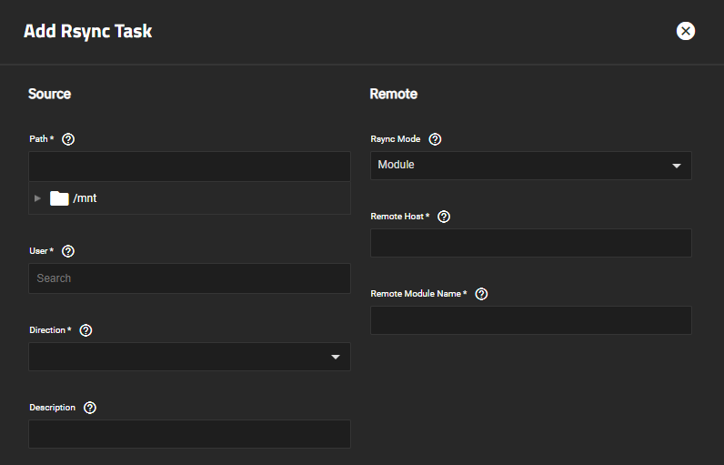 AddRsyncTaskSourceAndRemoteSettings