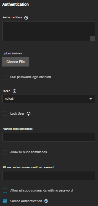 Authentication Settings