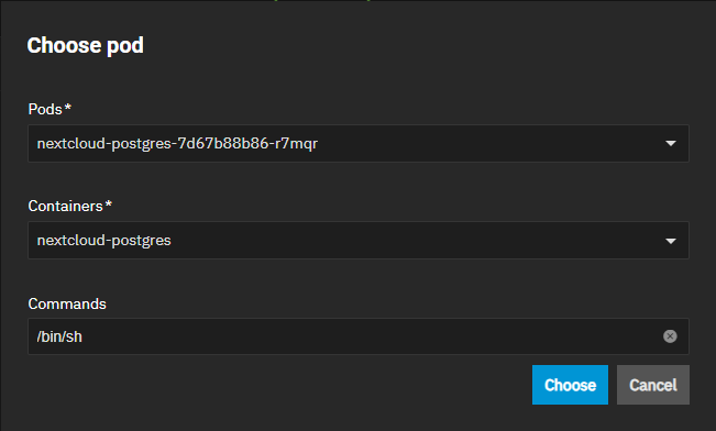 Apps Choose Pod Window