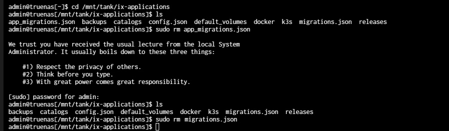 Removing the Json Migration Files