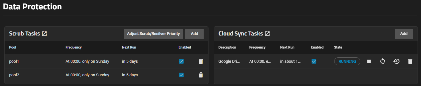 Data Protection Cloud Sync Task