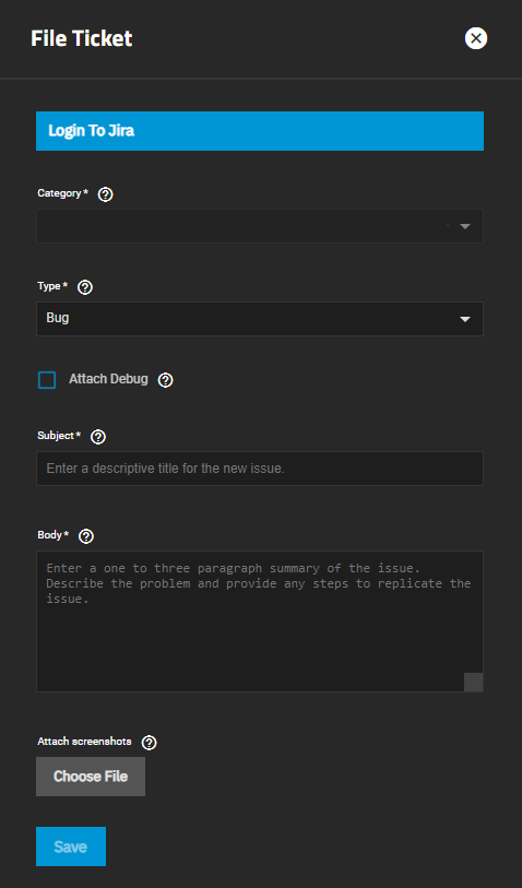 Jira Ticket Creation