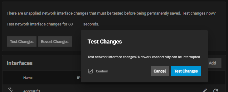 Test Changes