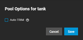 Pool Edit Auto TRIM Dialog
