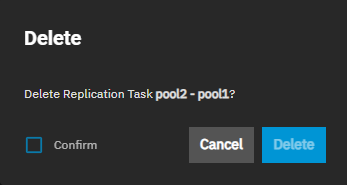 Replication Task Delete