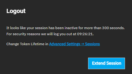 Logout Dialog