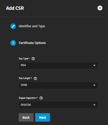 AddCSRCertificateOptionsRSAType