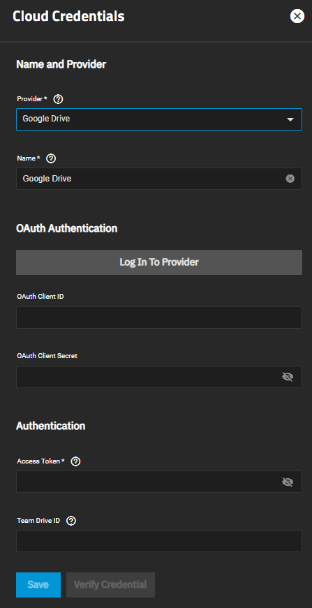 CloudCredentialsGoogleDriveAuthentication