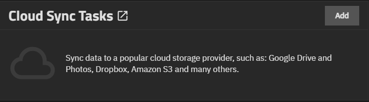 No Cloud Sync Tasks