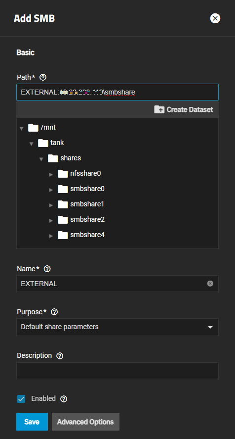 Set Up Another External SMB Share Set Up Another External SMB Share