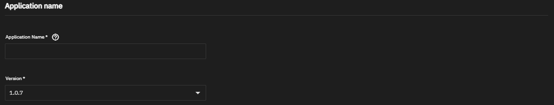 Application Name Settings Application Name Settings