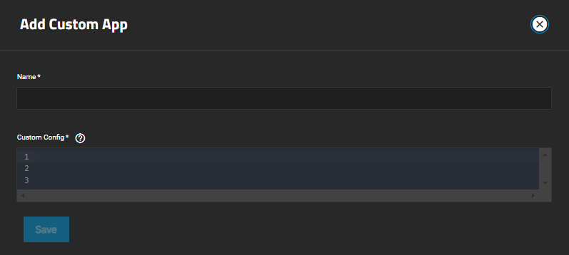 Install Custom App via YAML Install Custom App via YAML