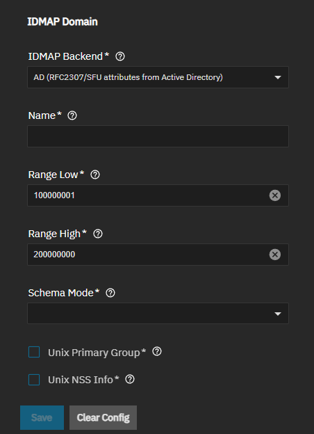 IDMAP Domain AD Configuration IDMAP Domain AD Configuration