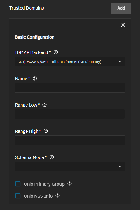 Trusted Domain AD IDMAP Backend Configuration Trusted Domain AD IDMAP Backend Configuration