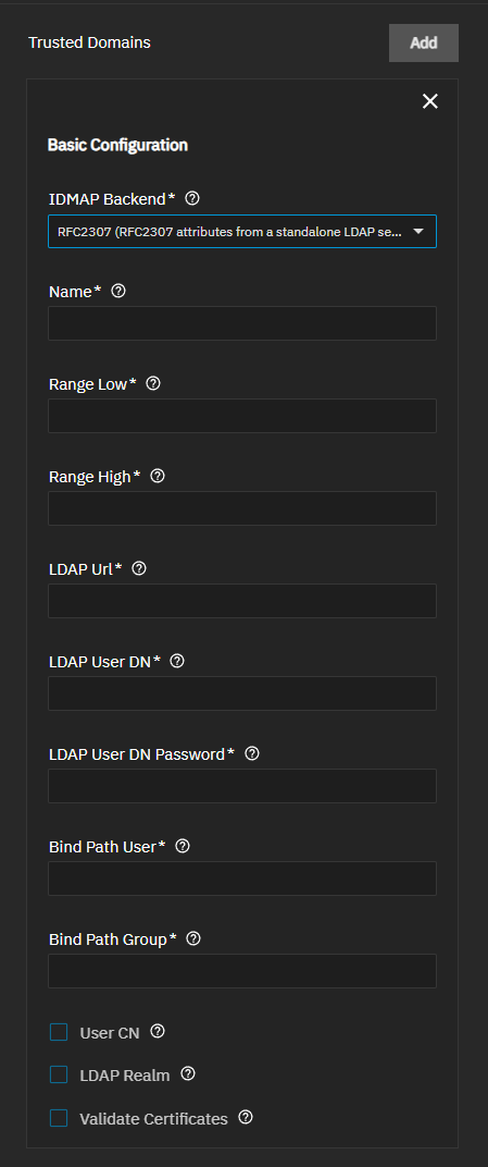 Trusted Domain RFC2307 IDMAP Backend Configuration Trusted Domain RFC2307 IDMAP Backend Configuration