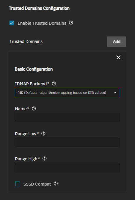 Trusted Domain LDAP RID Backend Configuration Trusted Domain LDAP RID Backend Configuration