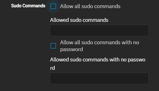 Add User Sudo Command Options Add User Sudo Command Options