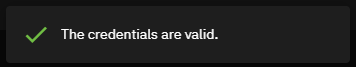 Verify Cloud Credentials Verify Cloud Credentials