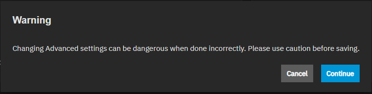 Directory Services Warning Directory Services Warning