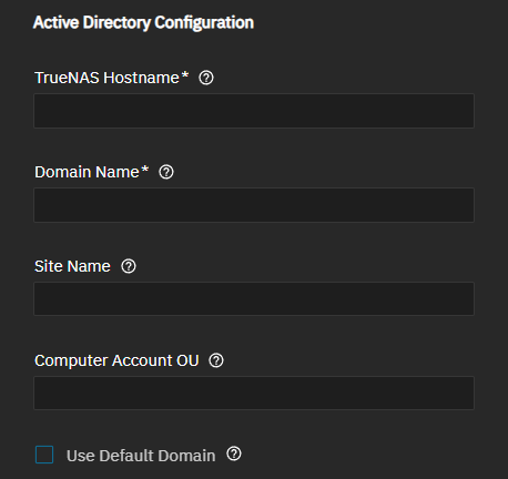 Active Directory Configuration Active Directory Configuration