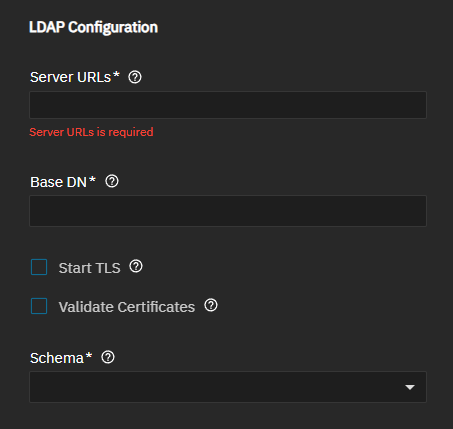 LDAP Configuration LDAP Configuration