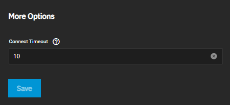 More Options Settings More Options Settings