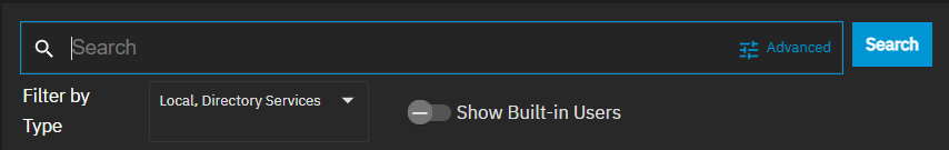 Users Screen Basic search Users Screen Basic search