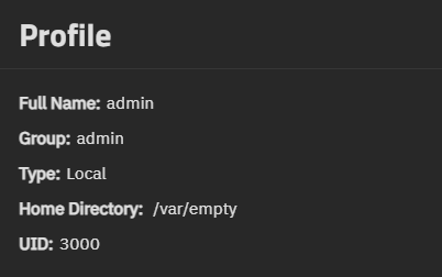 User profile card showing user information User profile card showing user information