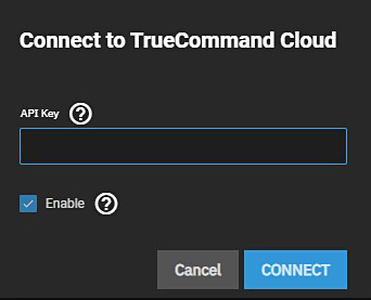 TrueCommand Cloud API Key TrueCommand Cloud API Key