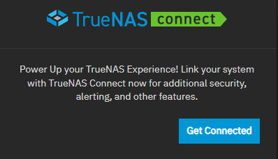 TrueNAS Connect Dialog TrueNAS Connect Dialog