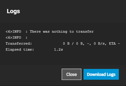 Cloud Sync Task State Log Cloud Sync Task State Log