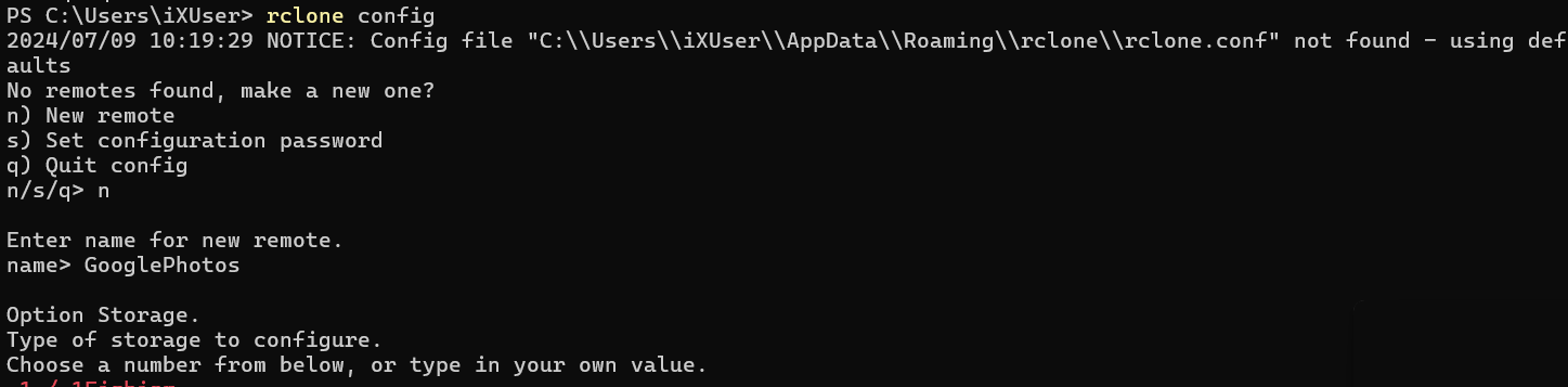 Configure rclone Remote Name Configure rclone Remote Name