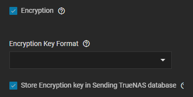 Replication Task Encryption Options Replication Task Encryption Options