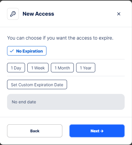 Storj Create Access Select Duration Storj Create Access Select Duration