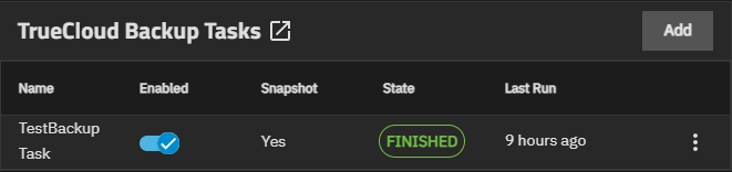 TrueCloud Backup Task Complete TrueCloud Backup Task Complete