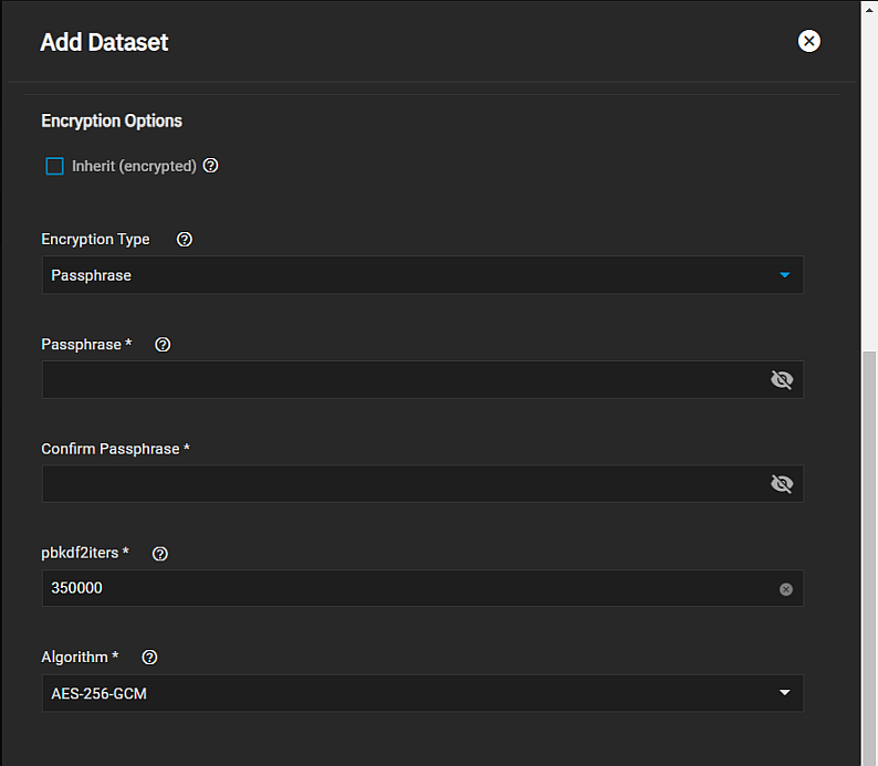 Add Passphrase Encryption Add Passphrase Encryption
