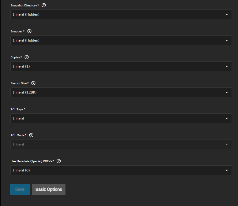 Add Dataset Advanced Other Options Add Dataset Advanced Other Options