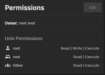 Permissions Card for Root Dataset Permissions Card for Root Dataset