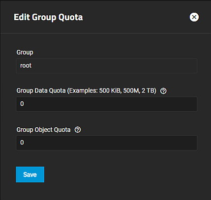 Edit Group Quota Edit Group Quota