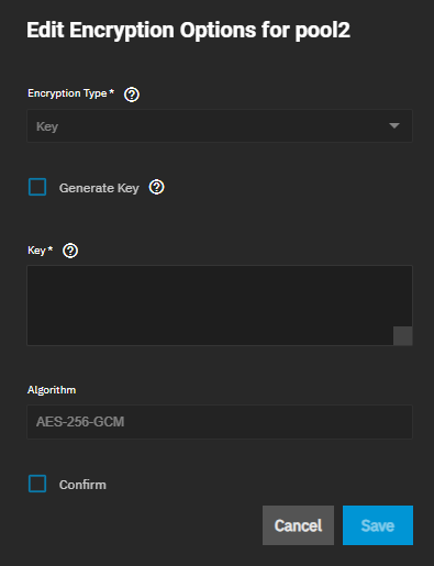 Edit Root Dataset Encryption Keys Edit Root Dataset Encryption Keys