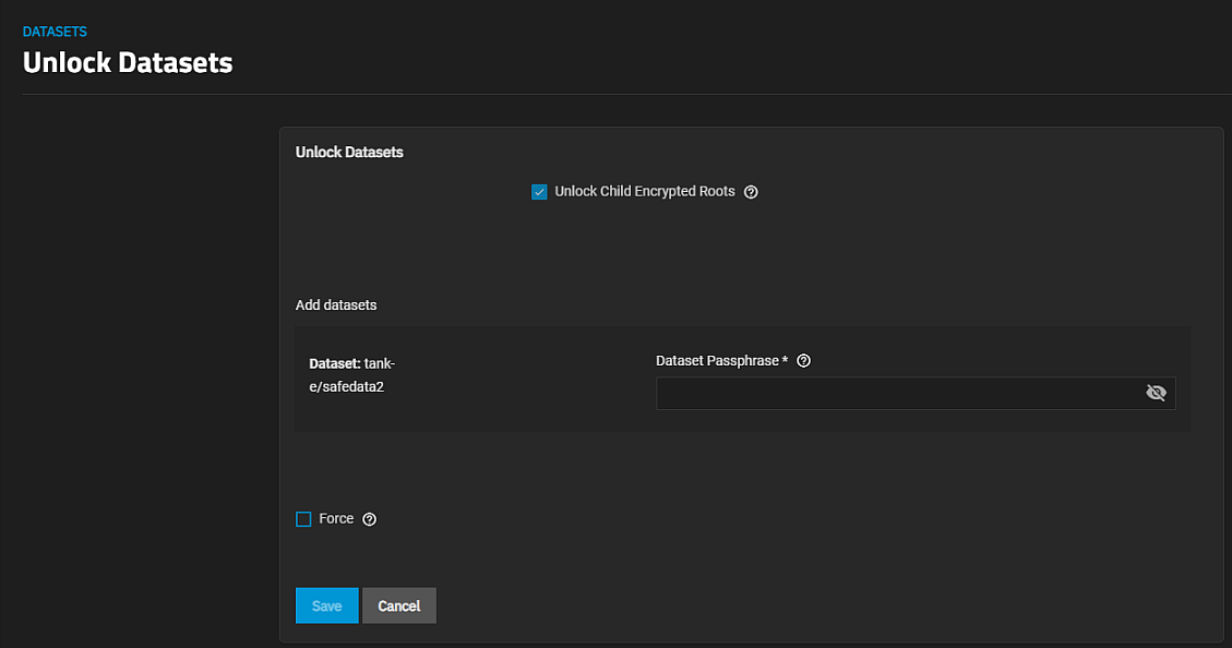 Unlock Datasets Screen Unlock Datasets Screen