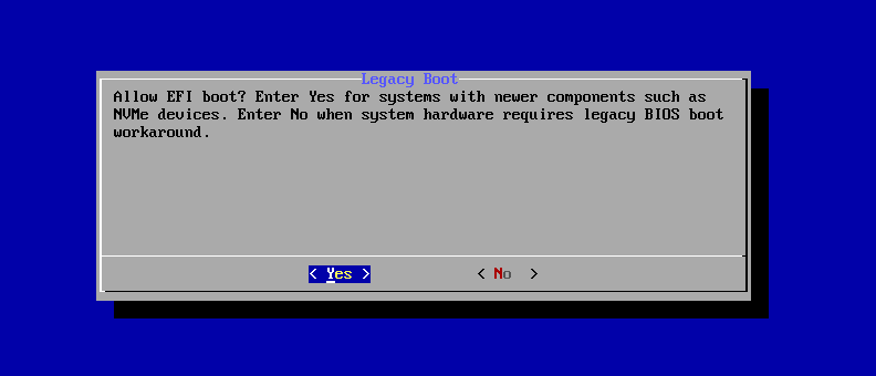 Legacy Boot Screen Legacy Boot Screen
