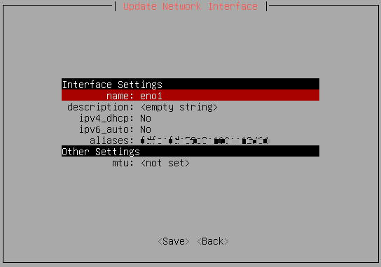 TrueNAS Console Setup Menu Edit Interface TrueNAS Console Setup Menu Edit Interface