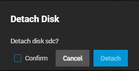 Devices Disk Detach Dialog Devices Disk Detach Dialog