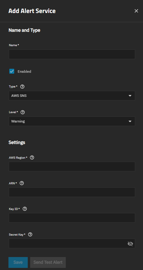 Add Alert Service AddAlertServiceScreen