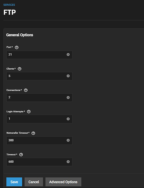 FTP Basic Settings FTP Basic Settings