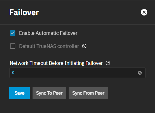 Failover Screen Failover Screen