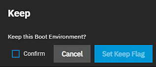 Keep Boot Environment Keep Boot Environment