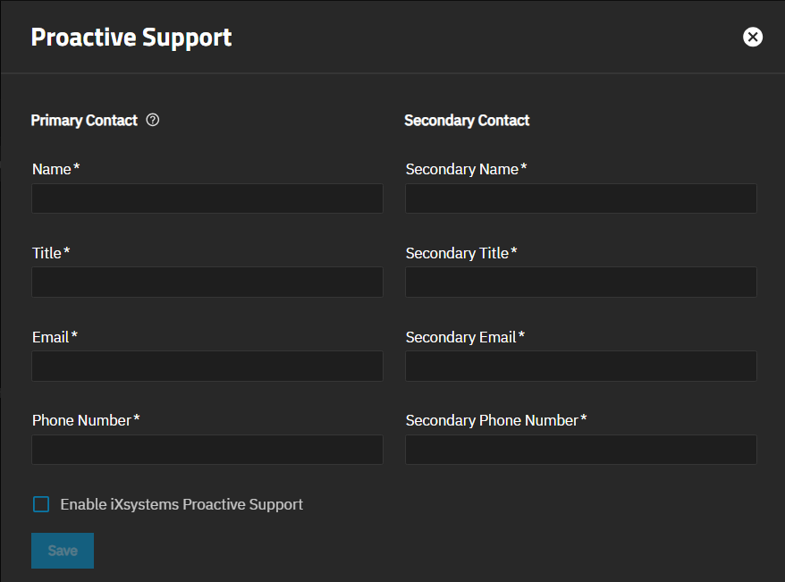 Proactive Support Form Proactive Support Form